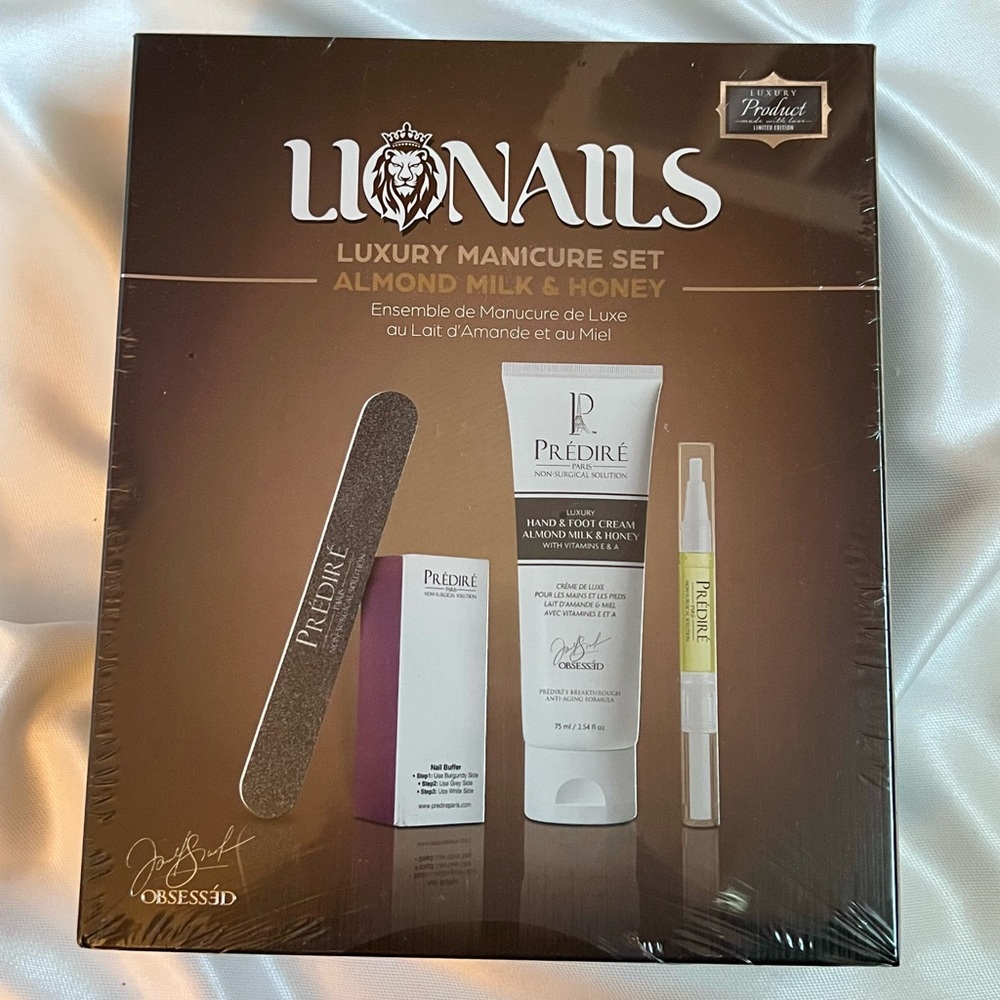 Lionails Luxury Manicure Set | Almond and Honey 4-Piece Set